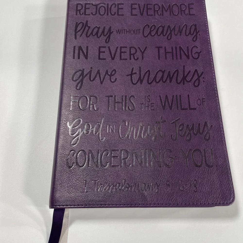 The Holy Bible KJV Red Letter 2017 Thomas Nelson Reference Purple Leather